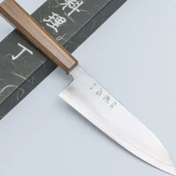 Hatsukokoro Hayabusa Ginsan Bubinga Santoku 17 cm