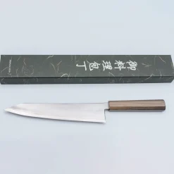 Hatsukokoro Hayabusa Ginsan Bubinga Kiritsuke 24 cm