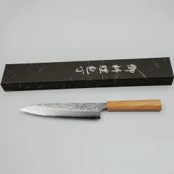 Hatsukokoro Hayabusa VG10 Tsuchime Olive Gyuto 21 cm
