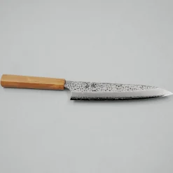 Hatsukokoro Hayabusa VG10 Tsuchime Olive Gyuto 21 cm