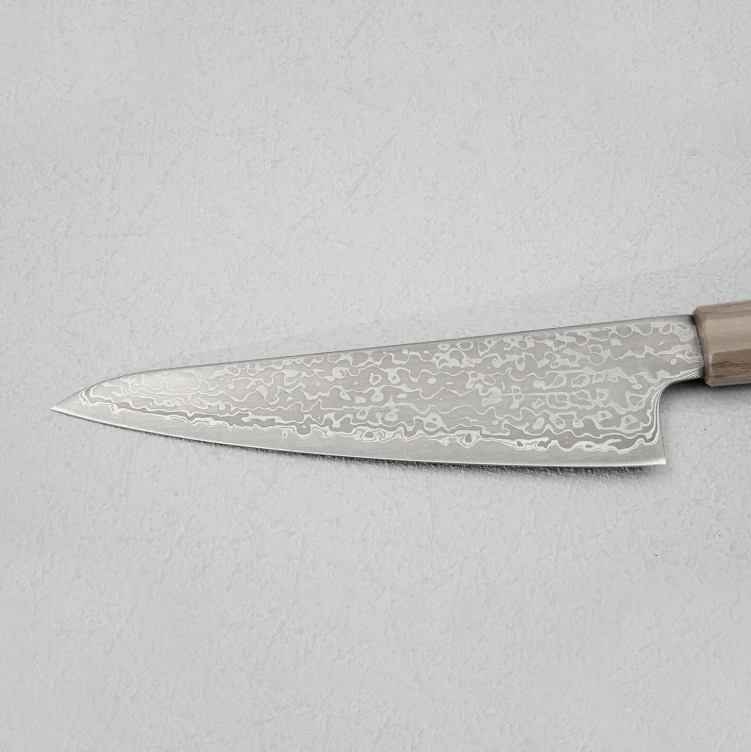 Hatsukokoro Hikari SLD Damast Olive Ko-Santoku 15 cm