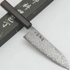 Hatsukokoro Hikari SLD Damast Ebony Santoku 17cm