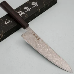 Hatsukokoro Hikari SLD Damast Ebony Gyuto 21 cm