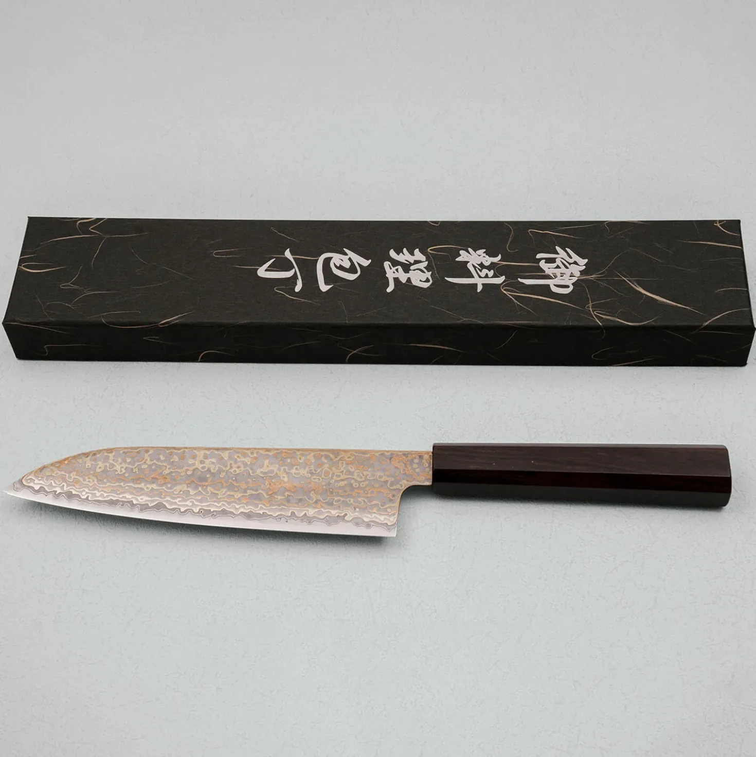 Hatsukokoro Hinotori V-Toku 2 Rainbow Damast Santoku