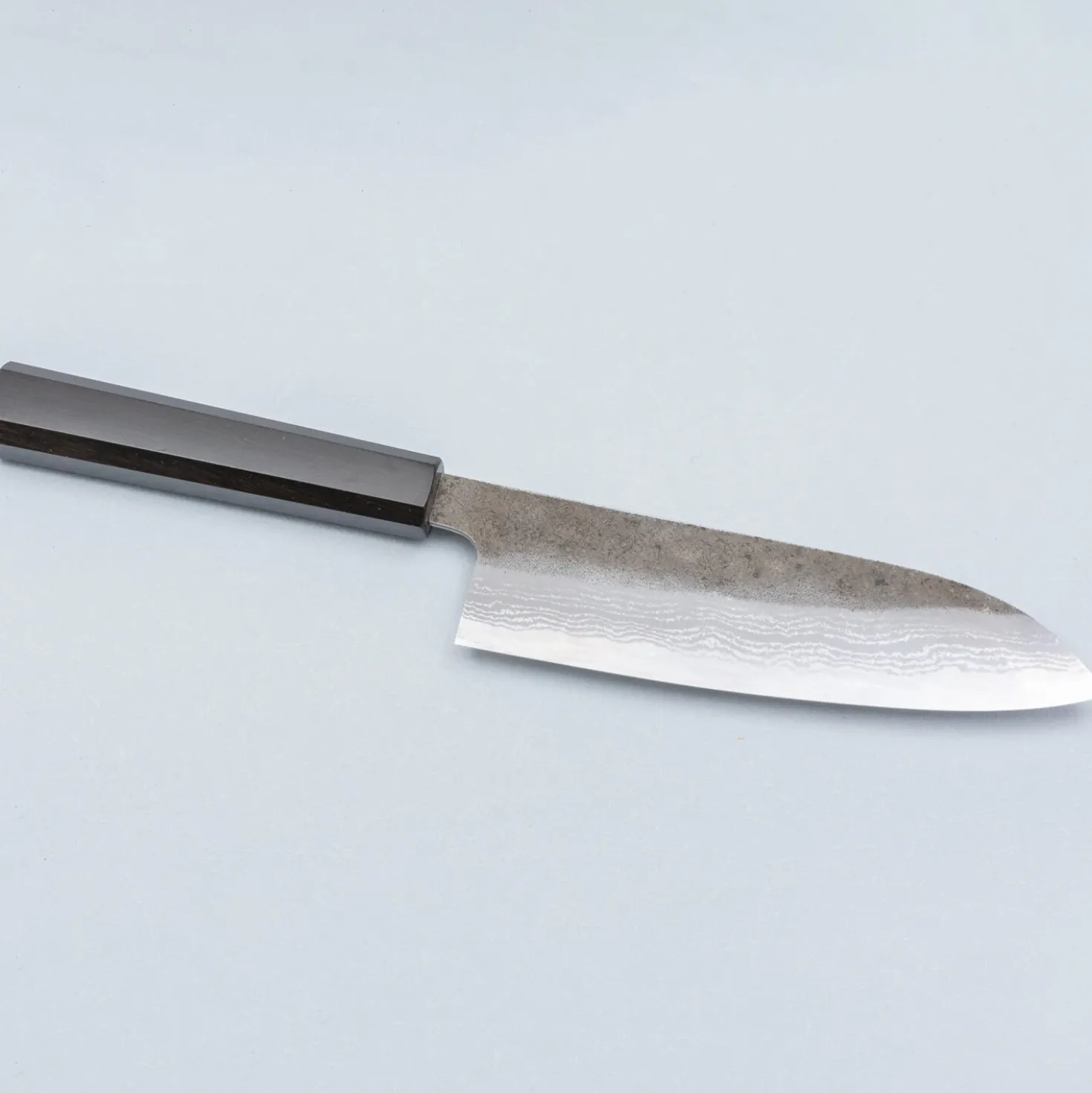 Hatsukokoro Inazuma Aogami Damascus Super Santoku