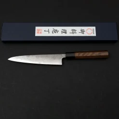 Hatsukokoro Inazuma Aogami Damascus Super Petty 15 cm