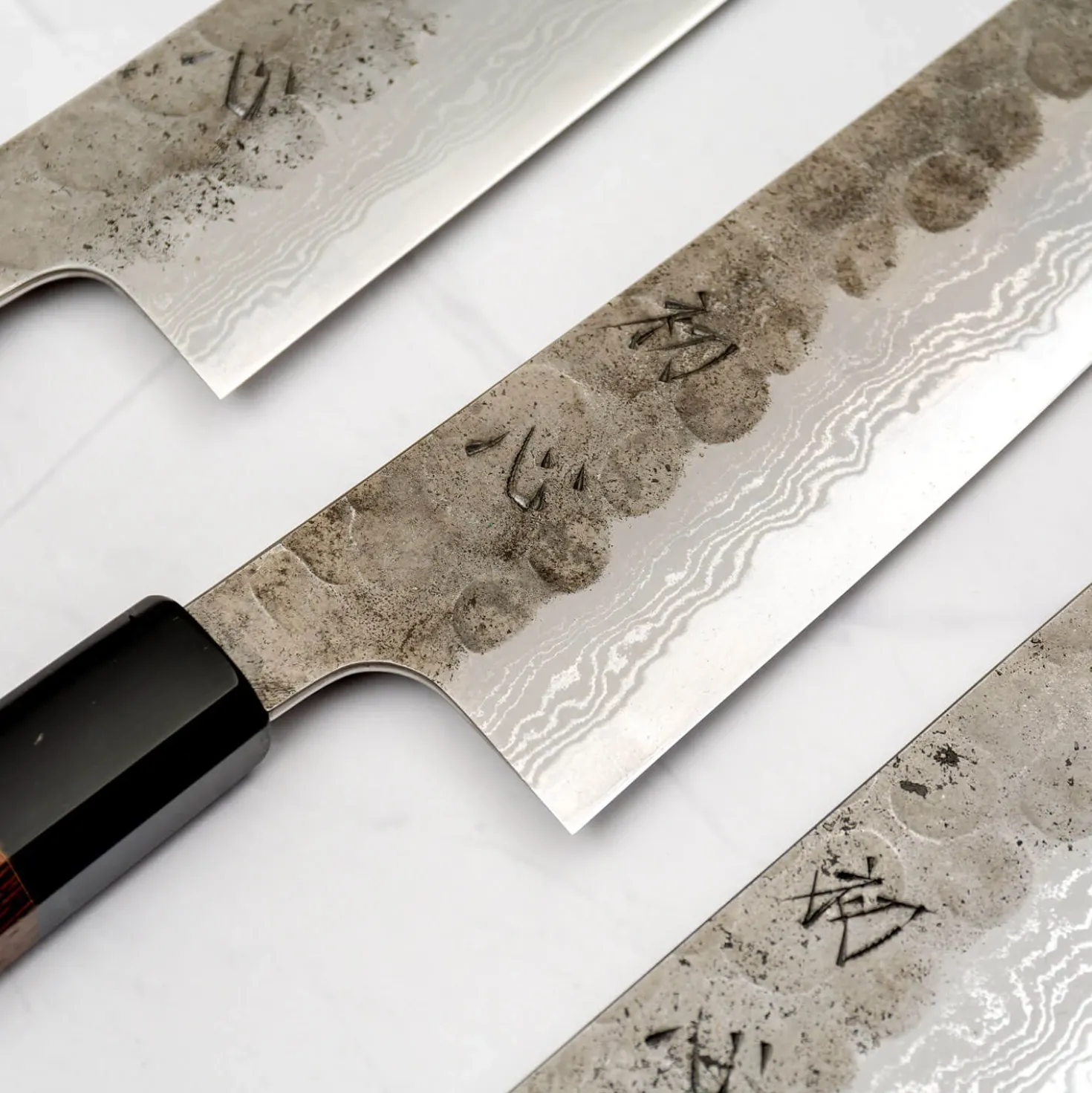 Hatsukokoro Inazuma Aogami Damascus Super Bunka