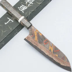 Hatsukokoro Irodori Aogami 2 Rainbow Santoku 18 cm