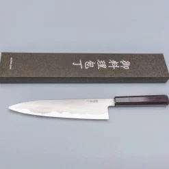 Hatsukokoro Komorebi Aogami 1 Damast Gyuto 24 cm