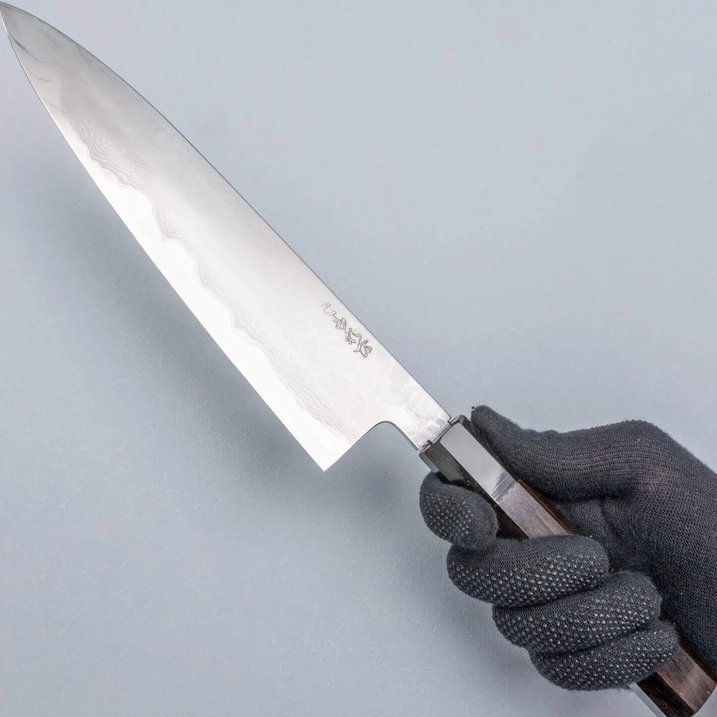 Hatsukokoro Komorebi Aogami 1 Damast Gyuto 24 cm