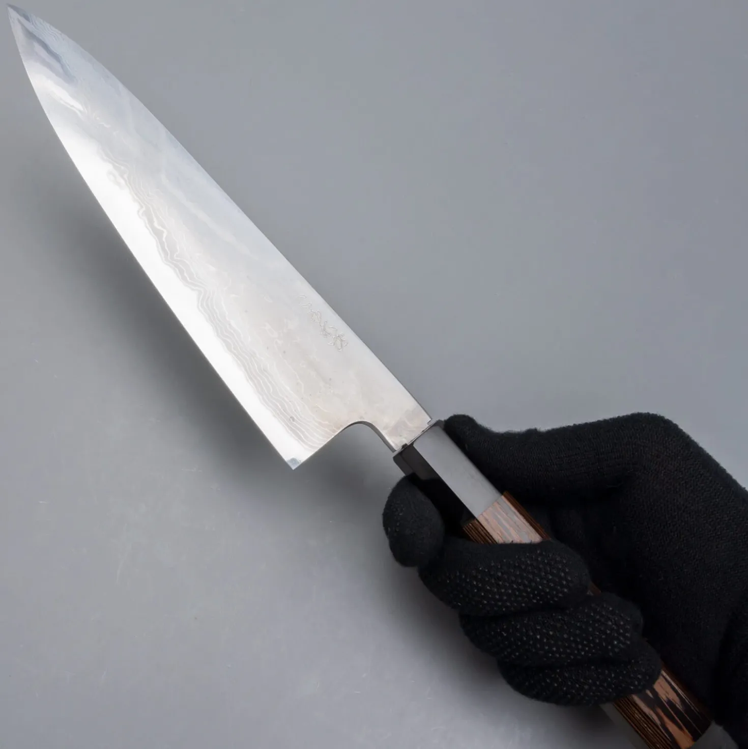 Hatsukokoro Komorebi Aogami 1 Damast Gyuto 21 cm