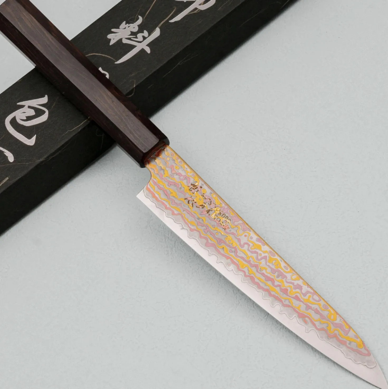 Hatsukokoro Kujaku V-Toku 2 Rainbow Damast Petty 15 cm