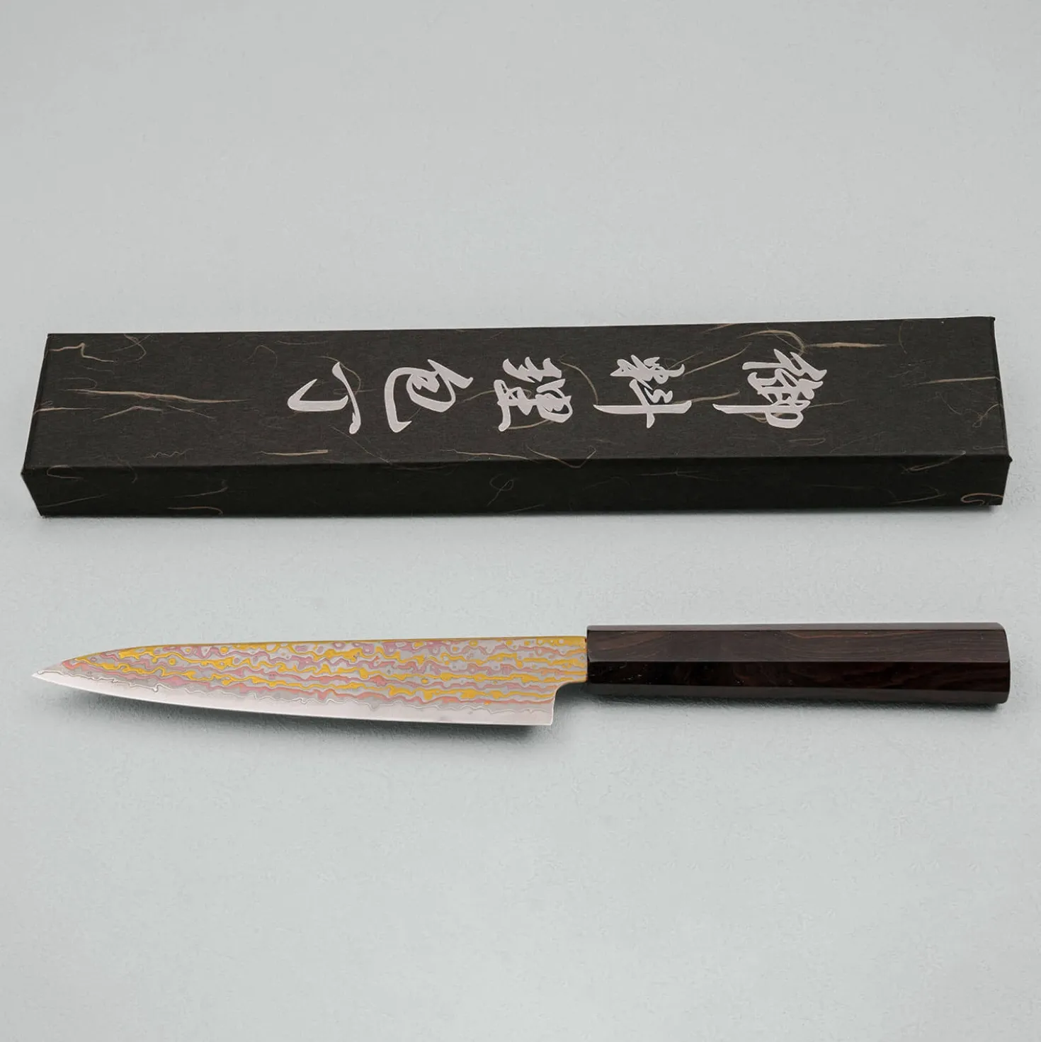Hatsukokoro Kujaku V-Toku 2 Rainbow Damast Petty 15 cm