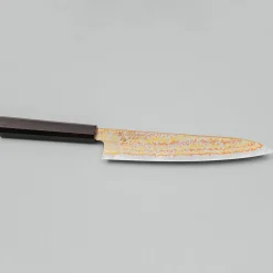 Hatsukokoro Kujaku V-Toku 2 Rainbow Damast Gyuto 21 cm