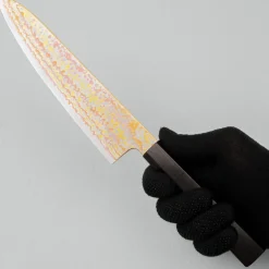 Hatsukokoro Kujaku V-Toku 2 Rainbow Damast Gyuto 21 cm