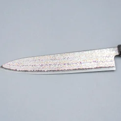 Hatsukokoro Kujaku V-Toku 2 Rainbow Damast Gyuto 24 cm