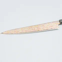 Hatsukokoro Kujaku V-Toku 2 Rainbow Damast Sujihiki 27 cm
