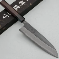 Hatsukokoro Kumokage Aogami #2 Damast Santoku 18 cm