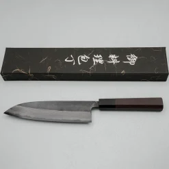 Hatsukokoro Kumokage Aogami #2 Damast Santoku 18 cm