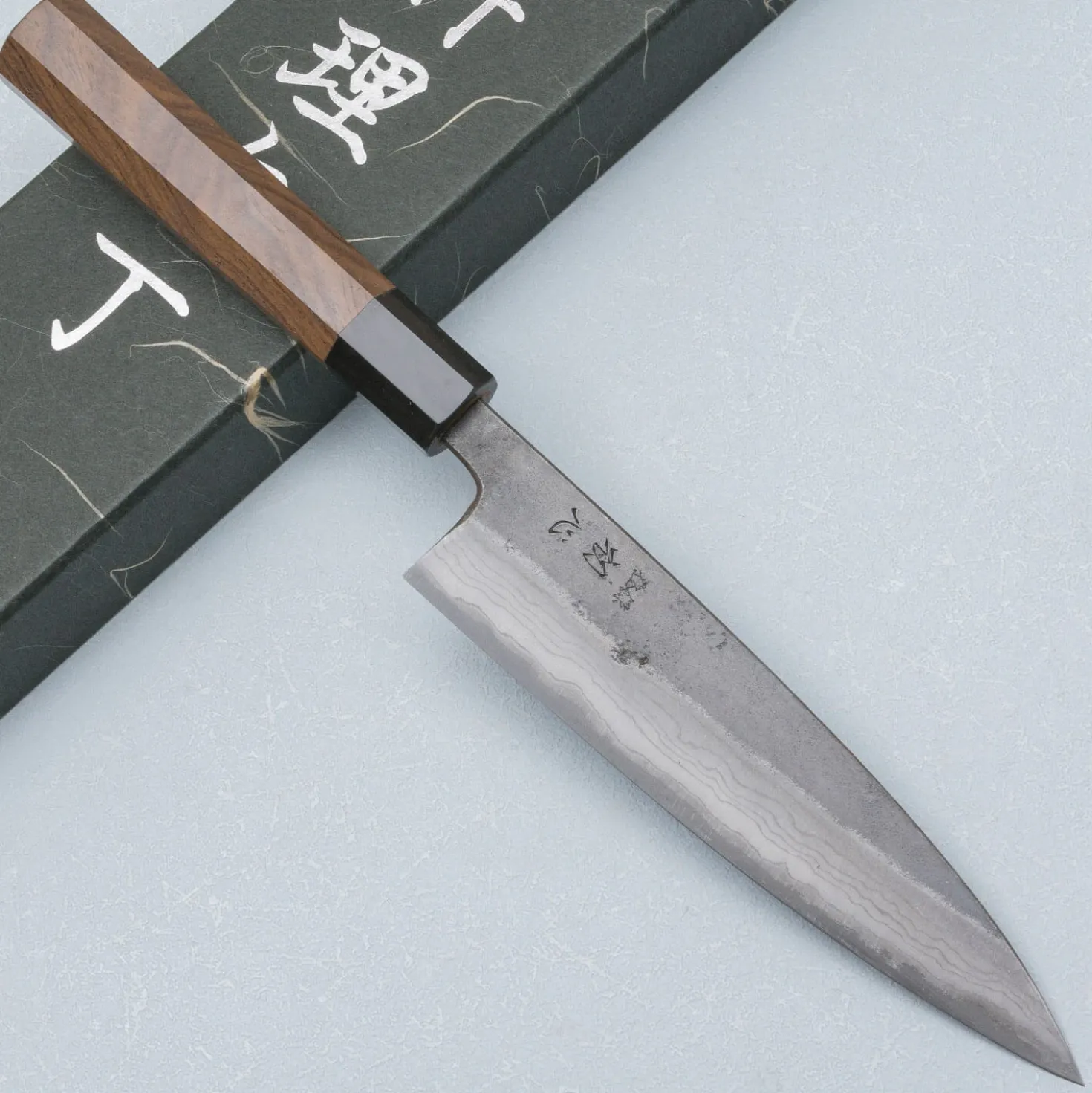 Hatsukokoro Kumokage Aogami #2 Damast Petty 15 cm