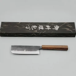 Hatsukokoro Kurogane Aogami #2 Nakiri 12 cm