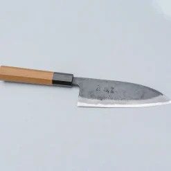 Hatsukokoro Kurokaze Aogami #2 Teak Double Bevel Deba 16.5 cm