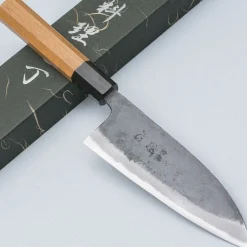 Hatsukokoro Kurokaze Aogami #2 Teak Double Bevel Deba 16.5 cm