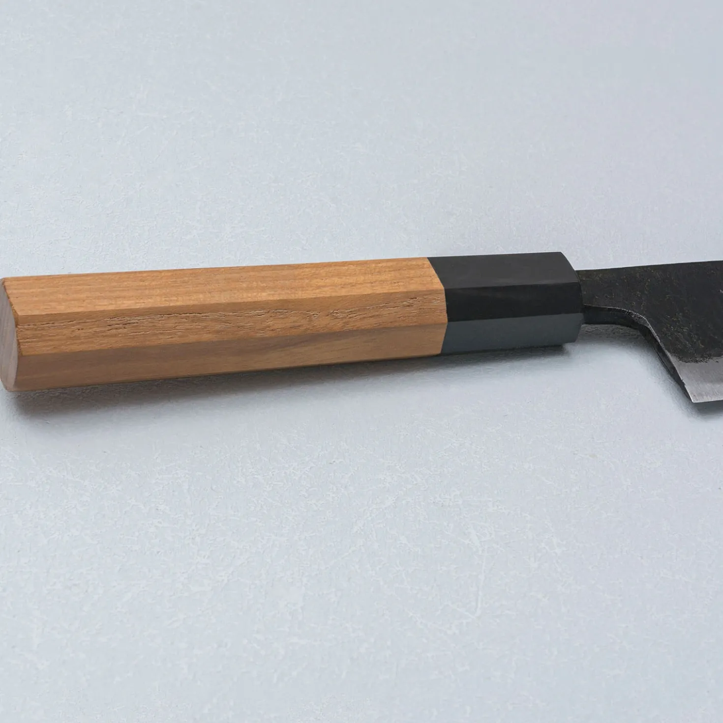 Hatsukokoro Kurokaze Aogami #2 Teak Double Bevel Deba 15 cm