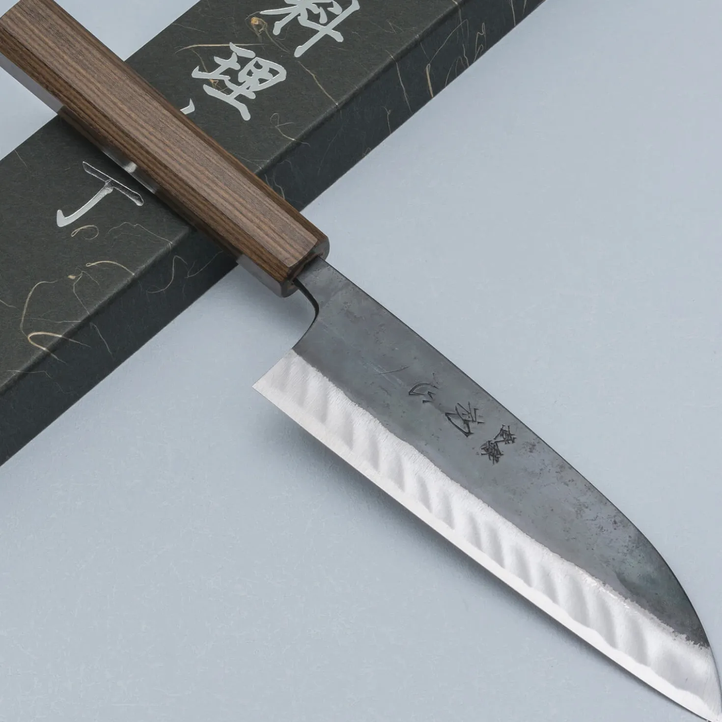 Hatsukokoro Kuronami Aogami #2 Santoku 16.5 cm