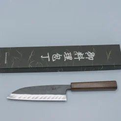 Hatsukokoro Kuronami Aogami #2 Santoku 16.5 cm