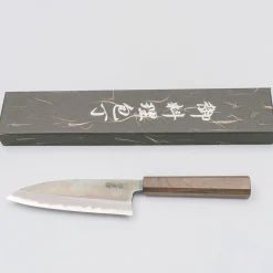 Hatsukokoro Kurosagi Aogami Super Bubinga Santoku 16.5 cm