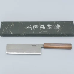 Hatsukokoro Kurosagi Aogami Super Bubinga Nakiri 16.5 cm