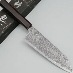 Hatsukokoro Ryuhyo Kurozome SG2 Damast Bunka 18 cm