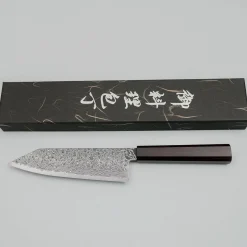 Hatsukokoro Ryuhyo Kurozome SG2 Damast Bunka 18 cm