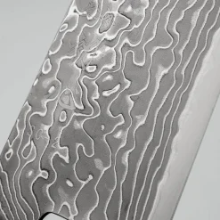 Hatsukokoro Ryuhyo Kurozome SG2 Damast Birch Santoku 18 cm