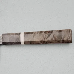 Hatsukokoro Ryuhyo Kurozome SG2 Damast Birch Santoku 18 cm