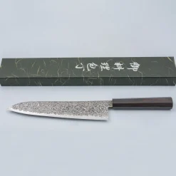 Hatsukokoro Ryuhyo Kurozome SG2 Damast Gyuto 24 cm