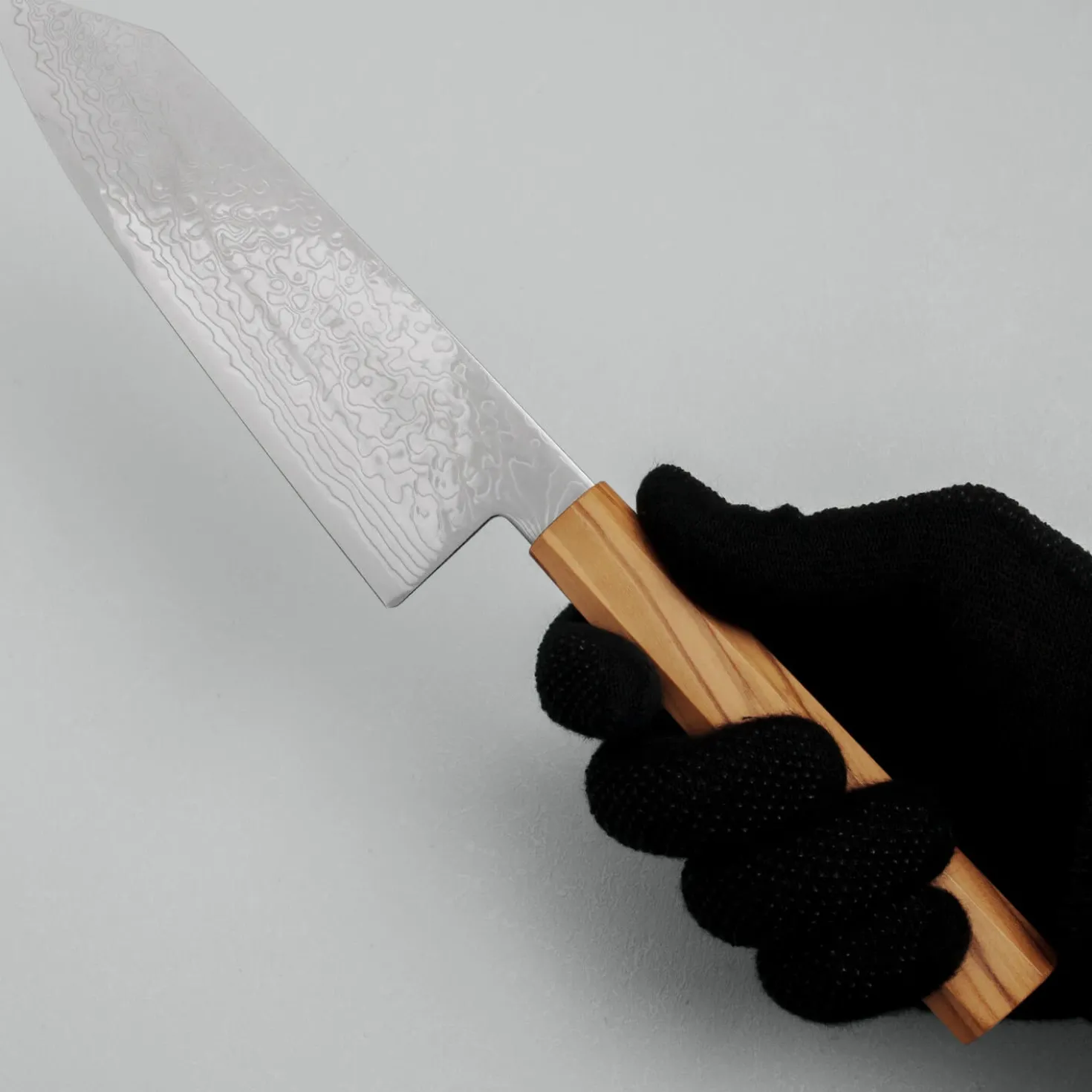 Hatsukokoro Ryuhyo SG2 Damast Olive Bunka 18 cm