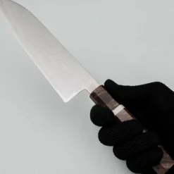 Hatsukokoro Ryuhyo SG2 Damast Birch Santoku 18 cm