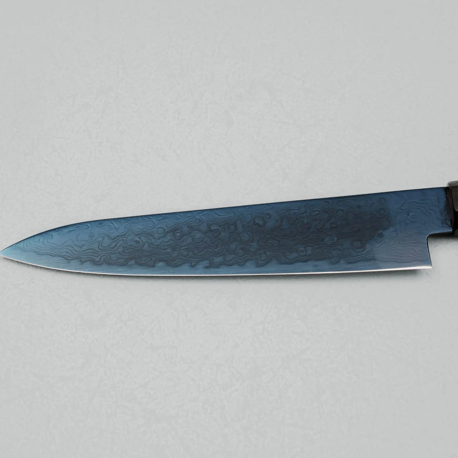 Hatsukokoro Ryuhyo SG2 Damast Ebony Blue Coating Petty 15 cm