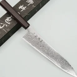 Hatsukokoro Ryuhyo SG2 Damast Ebony Gyuto 21 cm
