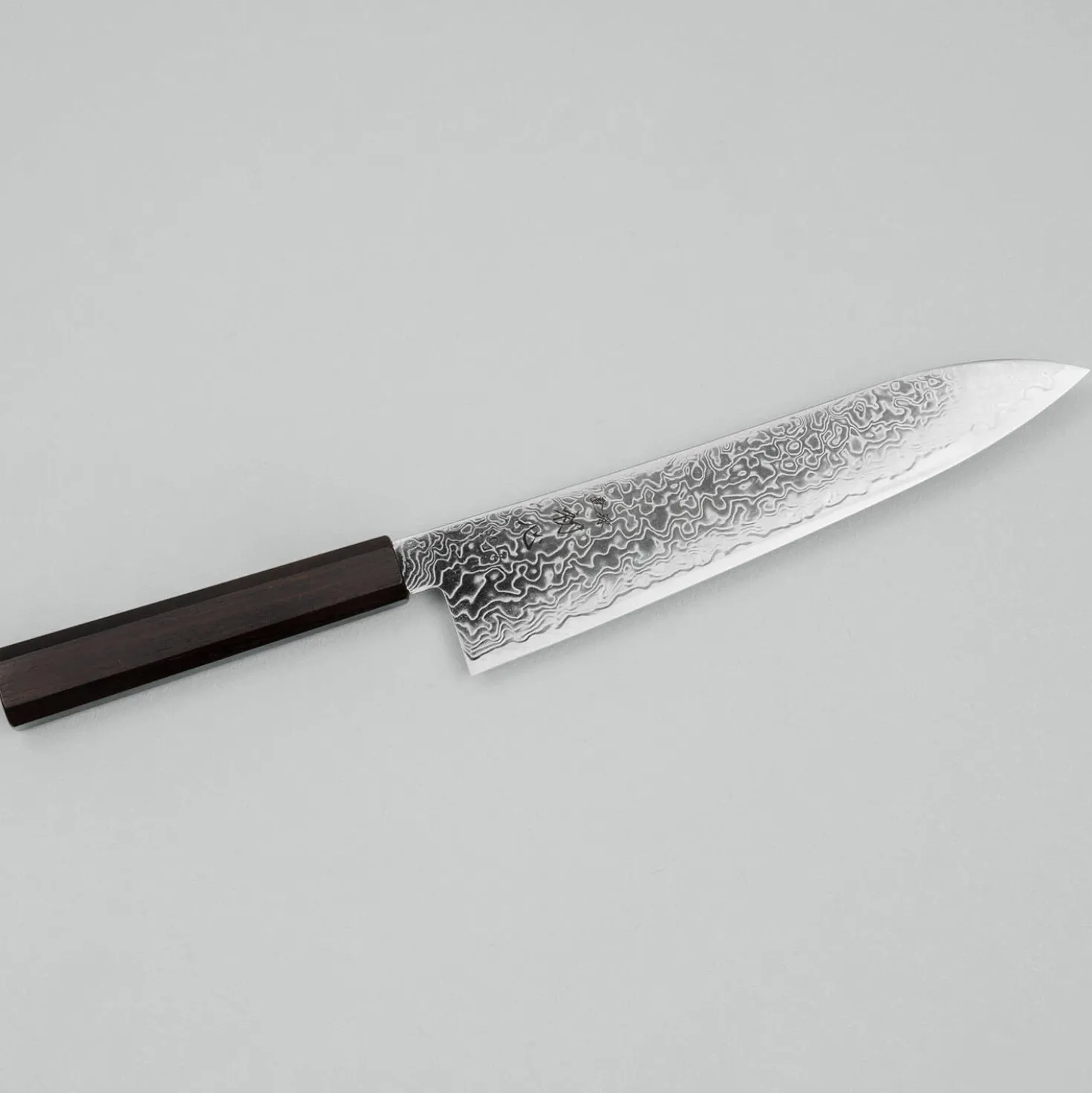Hatsukokoro Ryuhyo SG2 Damast Ebony Gyuto 21 cm