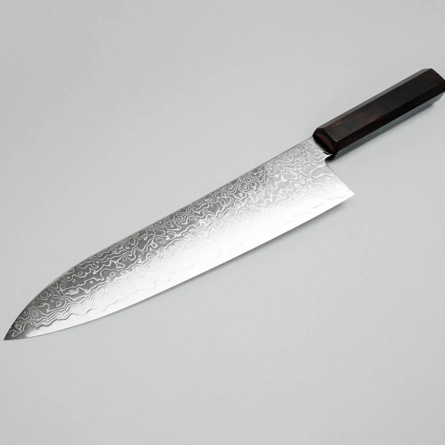 Hatsukokoro Ryuhyo SG2 Damast Ebony Gyuto 21 cm