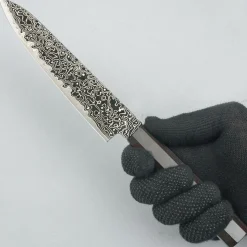 Hatsukokoro Ryuhyo SG2 Damast Kurozome Ebony Petty 15 cm