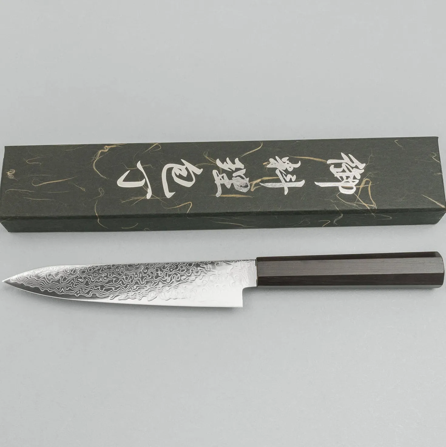 Hatsukokoro Ryuhyo SG2 Damast Ebony Petty 15 cm