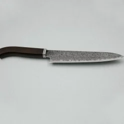 Hatsukokoro Ryuhyo SG2 Damast Kurozome Curved Ebony Petty 15 cm
