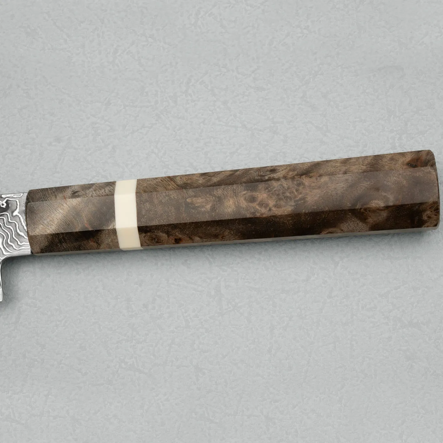 Hatsukokoro Ryuhyo SG2 Damast Kurozome Birch Petty 15 cm