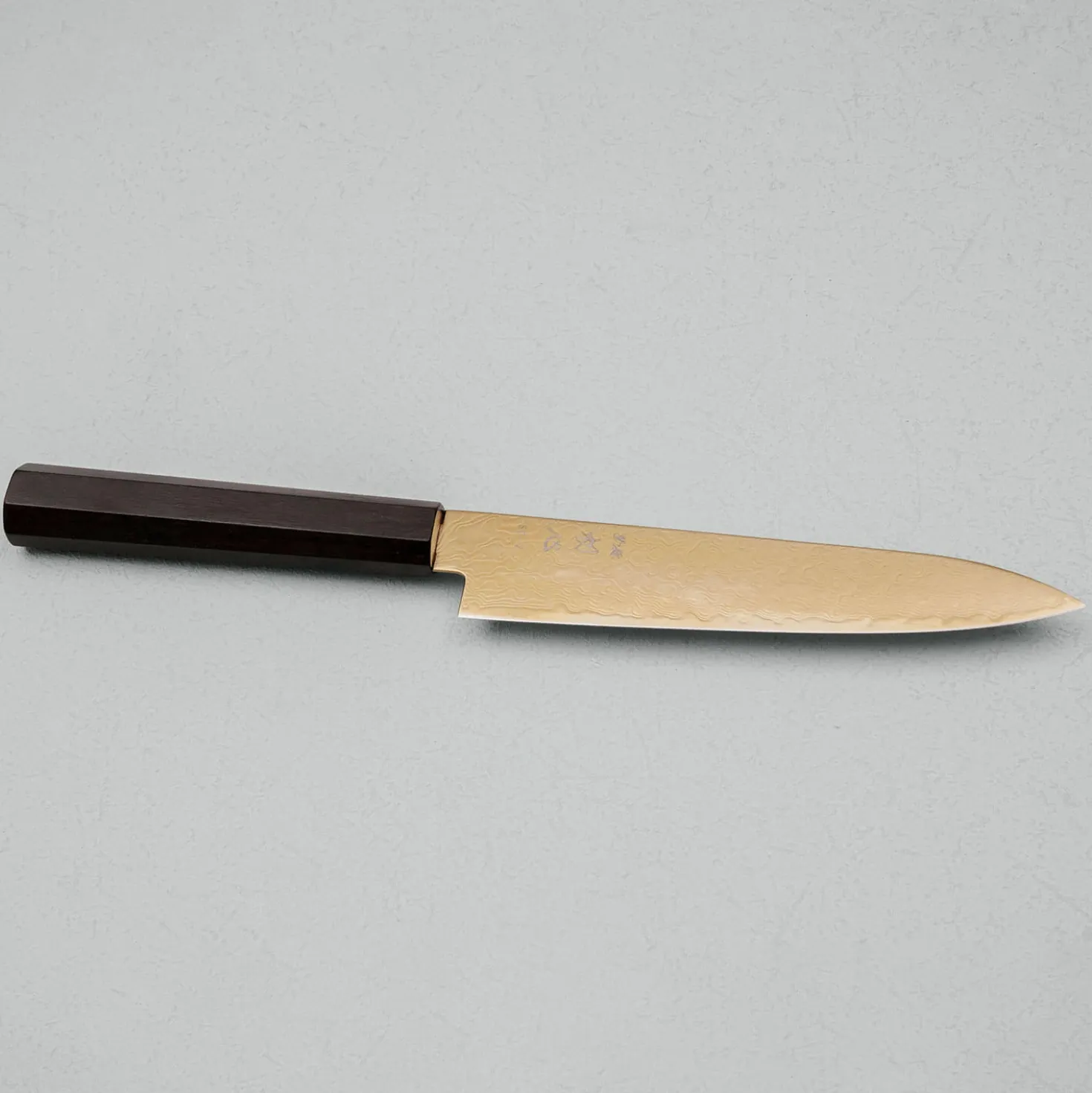 Hatsukokoro Ryuhyo SG2 Damast Ebony Gold Coating Petty 15 cm