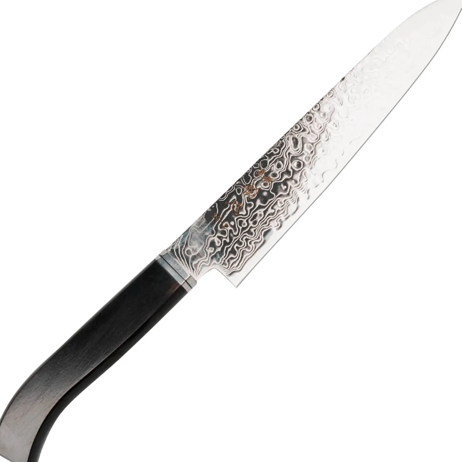 Hatsukokoro Ryuhyo SG2 Damast Curved Ebony Petty 15 cm