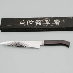 Hatsukokoro Ryuhyo SG2 Damast Curved Ebony Petty 15 cm
